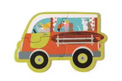 Beginnerspuzzel Voertuigen 5 in 1