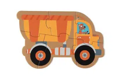 Beginnerspuzzel Voertuigen 5 in 1