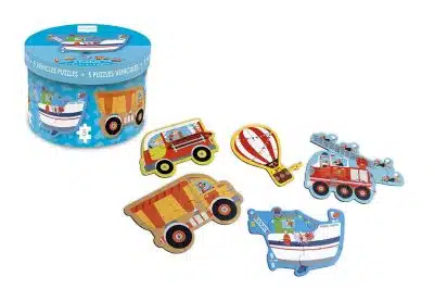 Beginnerspuzzel Voertuigen 5 in 1