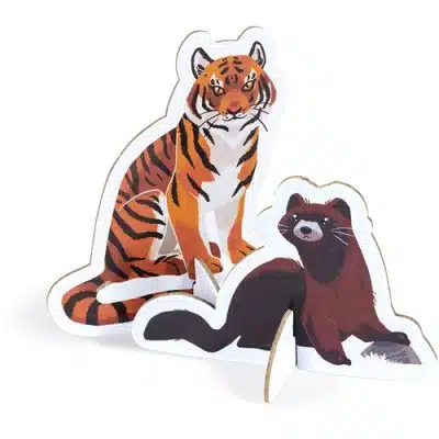 Janod - Educatieve puzzel - Bedreigde diersoorten