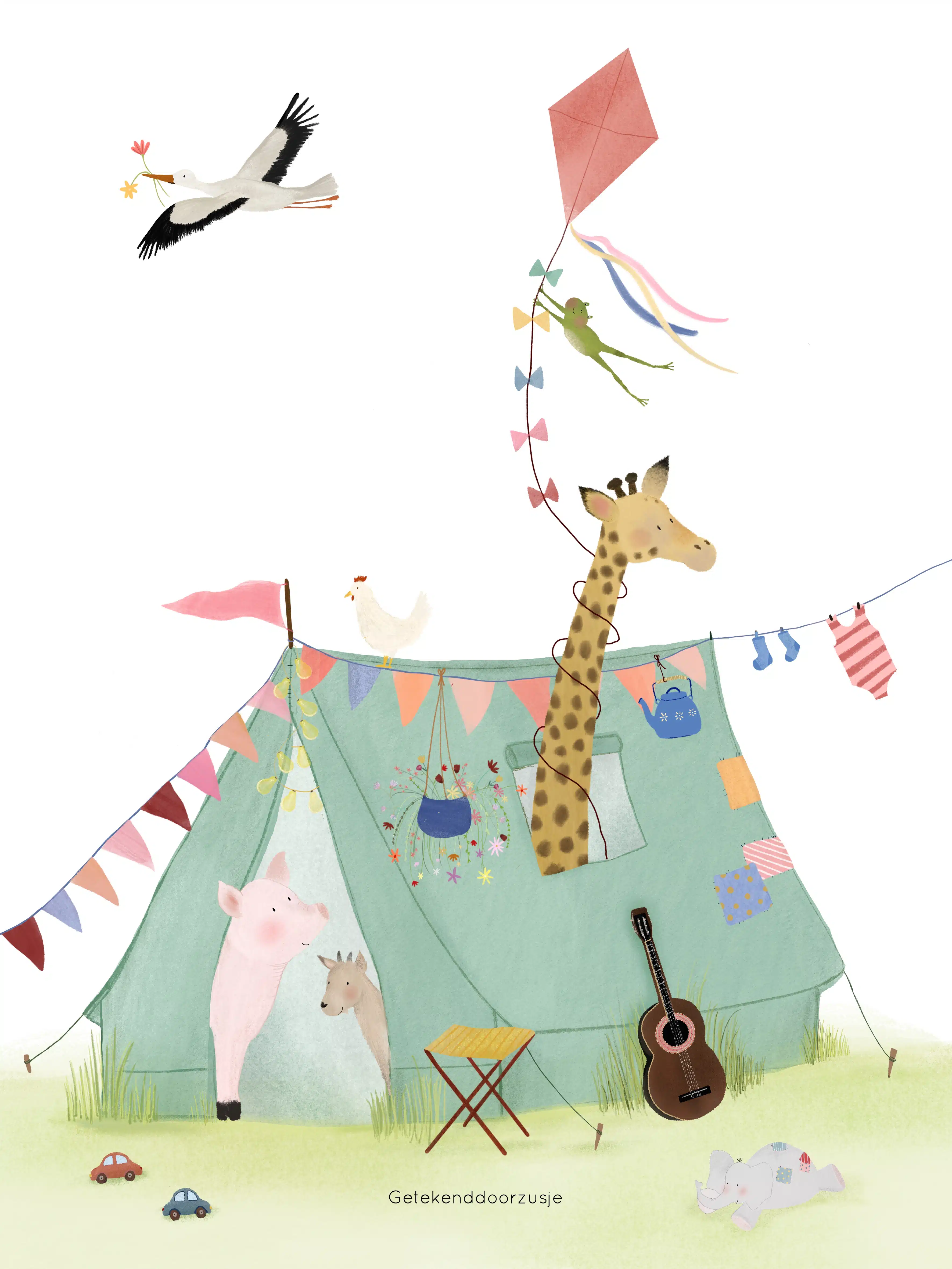 Getekend door Zusje A5 - Feesttent