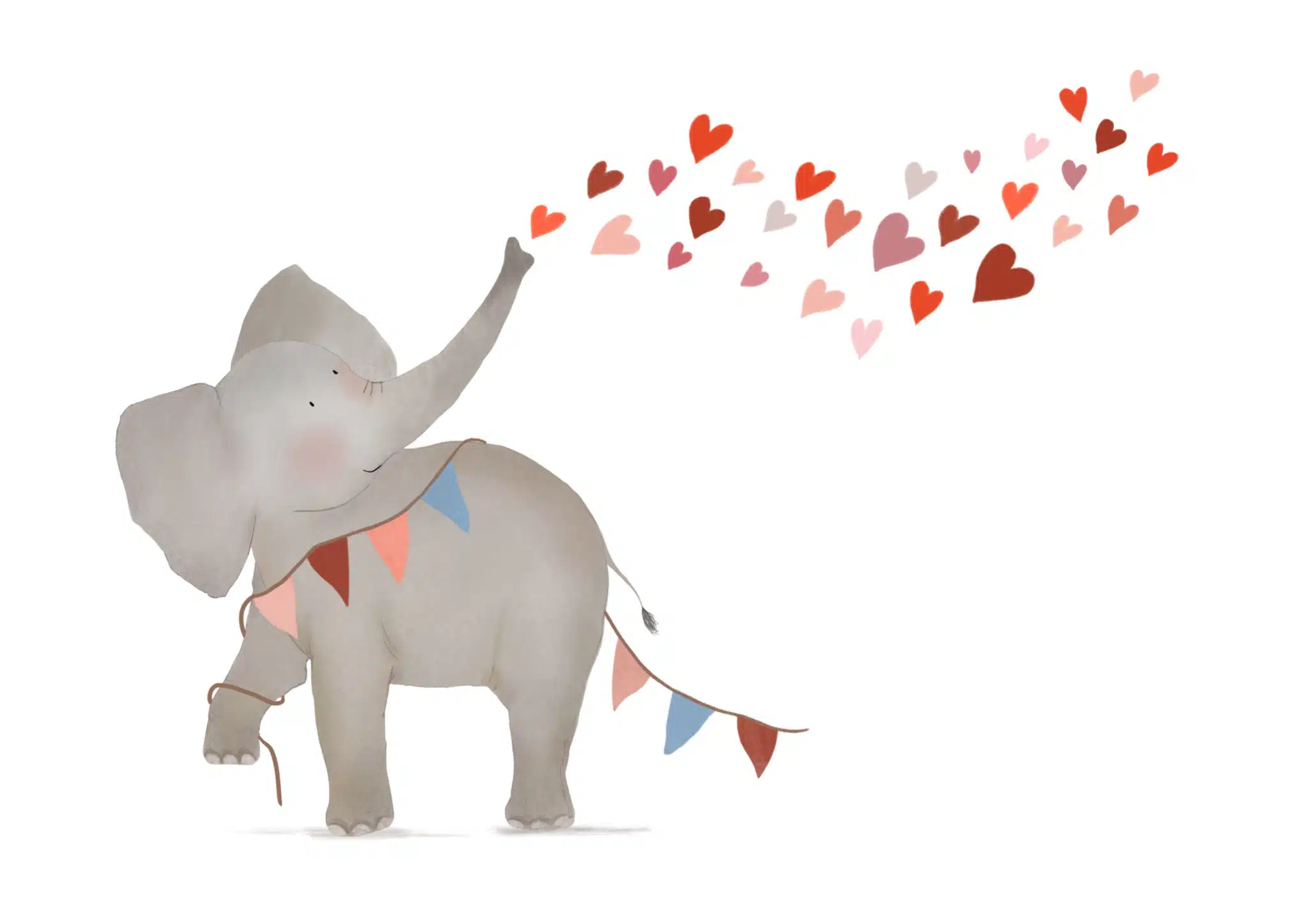 Getekend door Zusje A6 - Olifant Hartjes