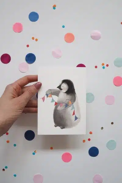 Getekend door Zusje A6 - Pinguïn Feest