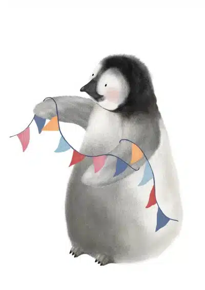 Getekend door Zusje A6 - Pinguïn Feest