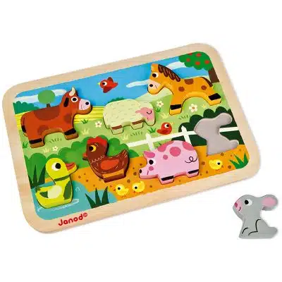 Janod - Chunky Puzzel - Boerderij