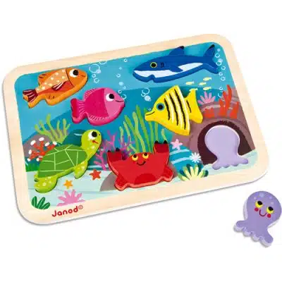 Janod - Chunky Puzzel - Onderwaterwereld