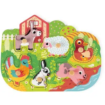 Janod - Knoppuzzel - Boerderij