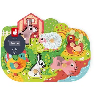 Janod - Knoppuzzel - Boerderij