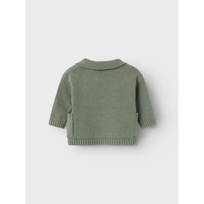 Lil' Atelier - Theo - Loose Knit Cardigan Agave Green 56
