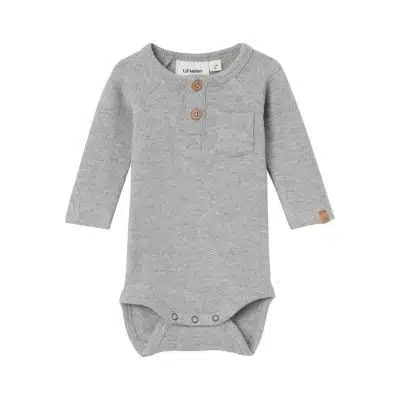 Lil' Atelier - Thor - Slim Body Grey Melange 56
