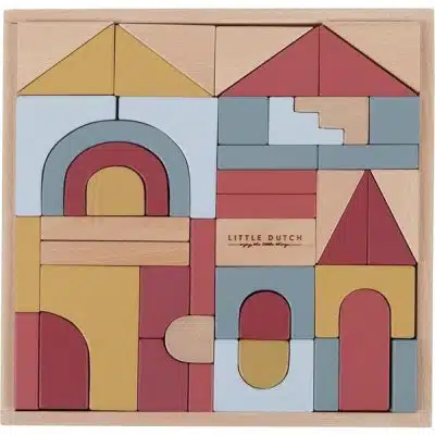 Little Dutch - Houten Blokkendoos FSC 47-delig