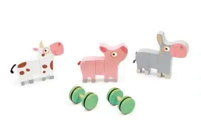 Scratch - Magnetische Boerderijdieren op wielen