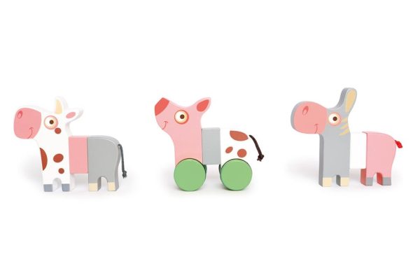 Scratch - Magnetische Boerderijdieren op wielen