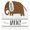 Pepermint kaart - Jarig Olifant