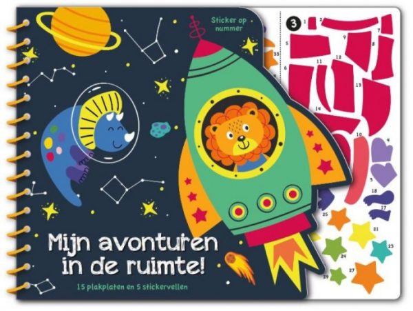 Stickeren op nummer - Mijn avonturen in de ruimte