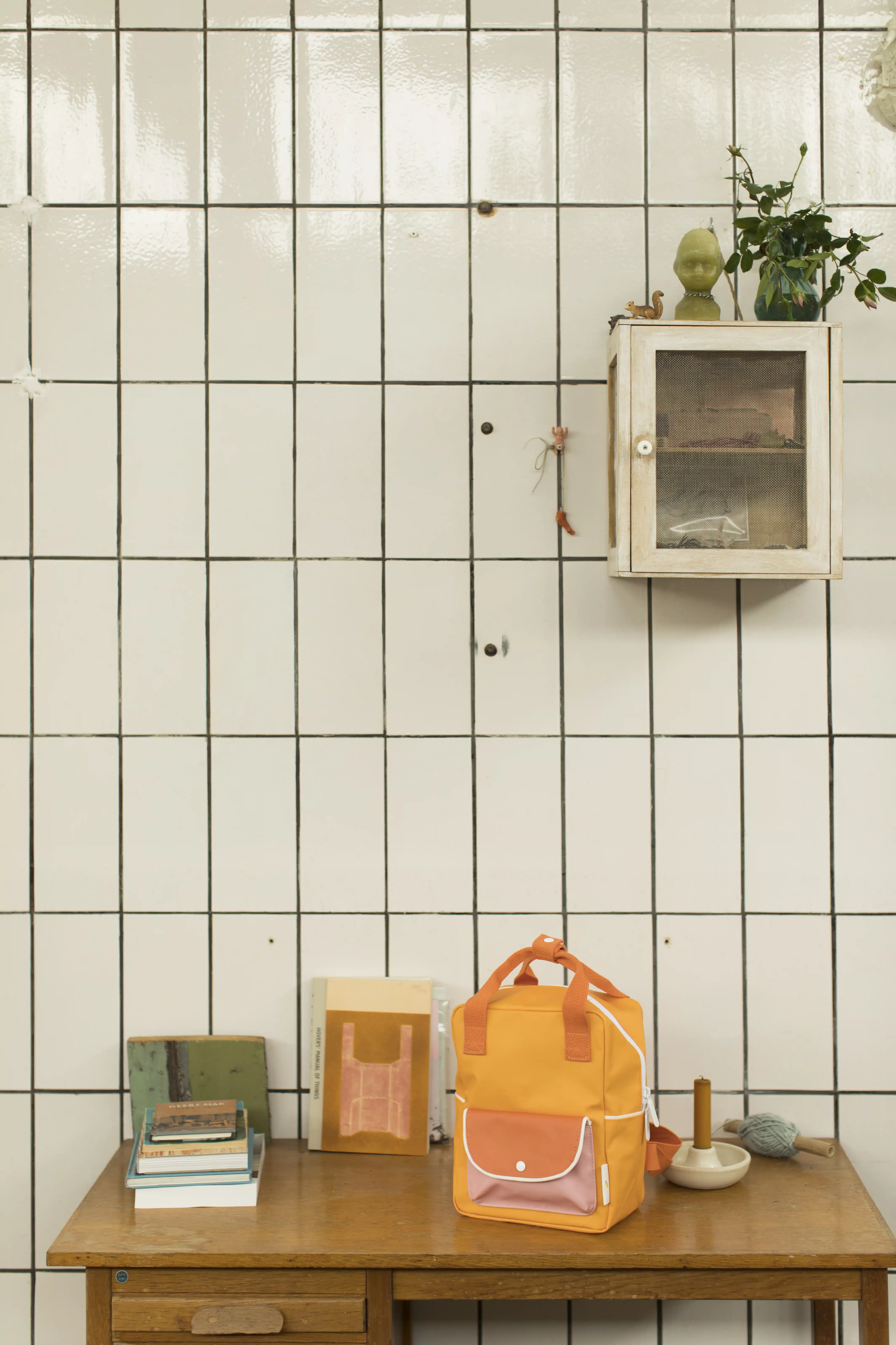 Sticky Lemon Backpack Small - Colourblocking Blueberry/Willow Brown/Pear Green