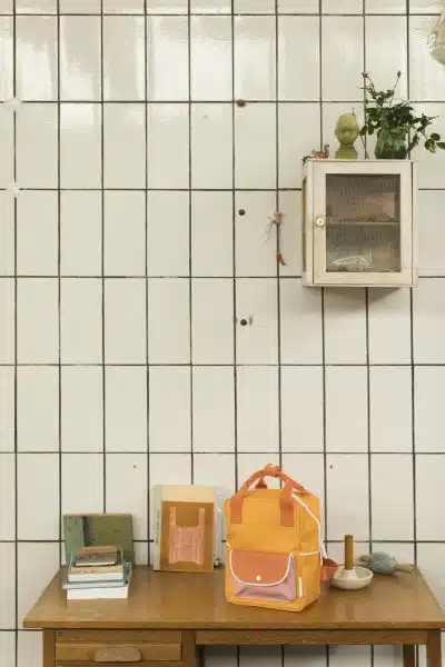 Sticky Lemon Backpack Small - Colourblocking Fig Brown/Appeltree/Vanilla Sorbet