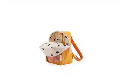 Sticky Lemon Backpack Small - Colourblocking Orange Juice/Plum Purple/Schoolbus Brown