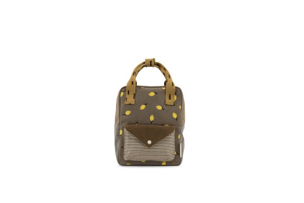 Sticky Lemon- Small backpack corduroy – special edition – Woody Green