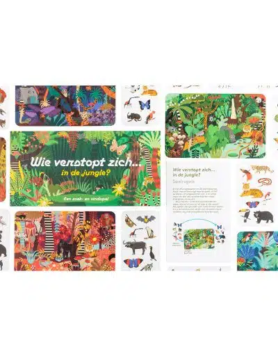 Wie verstopt zich in de jungle?