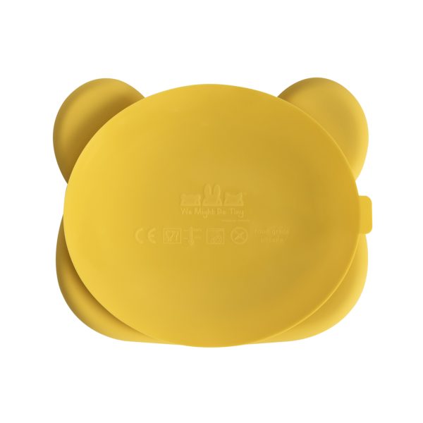 Bord - Bear Sticky Plate - Yellow