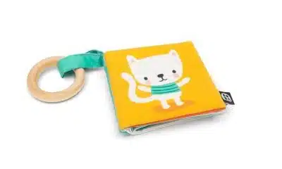 Bijtboekje met houten bijtring