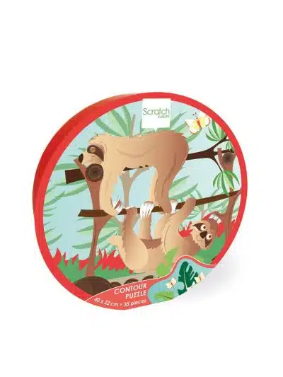 Scratch - Compact Puzzel Contour Luiaard