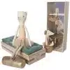 Maileg Dancing Cat & Mouse in Shoebox