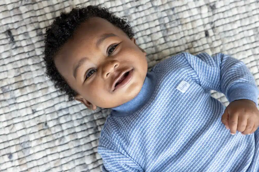 Feetje - Pyjama wafel - Blue melange 92