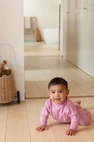 Feetje - Pyjama wafel - Roze melange 62