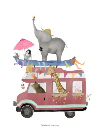 Getekend door Zusje A5 - Adventure Camper
