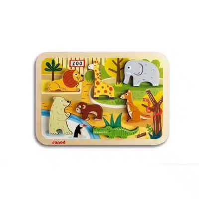 Janod Chunky Puzzel - Dierentuindieren