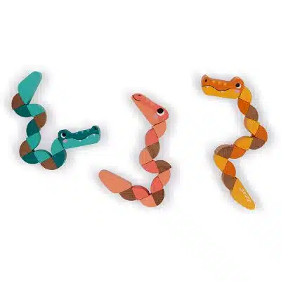 Janod Pocket - Slang en Krokodil Oranje