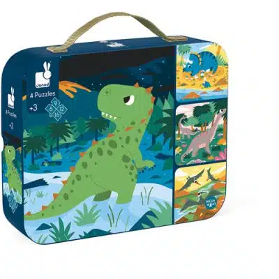 Janod Puzzel - 4 puzzels Dinosaurus