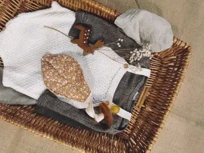 Kruimel & Krent - Speendoekje 100% wol - Blad