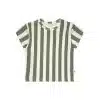 Loose Tee - Bold Stripes Old Green 74/80