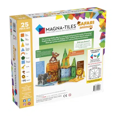 Magna-Tiles - Safari animals - 25-Piece Set