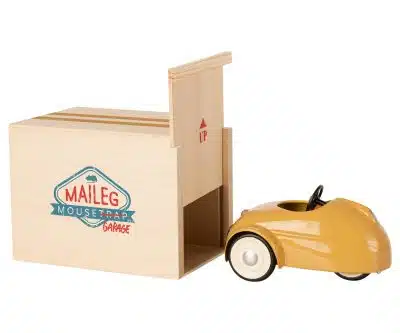 Mouse car with Garage - Yellow