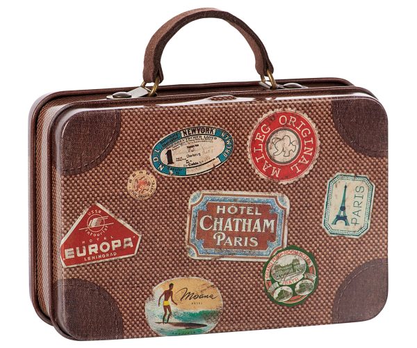 Metal Suitcase Brown Travel
