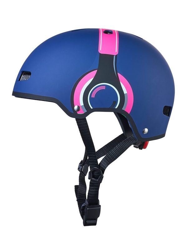 Micro Step Micro helm Deluxe Headphones blauw/roze maat S