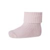 MP cotton rib - baby sok - rose grey 17-18