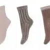 MP Denmark - Abby 3-pack socks - Brown Sienna 22-24