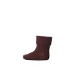 MP merino wool - baby sok - dark brick 17-18