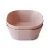Mushie - Bakje Vierkant - Blush (2-pack)