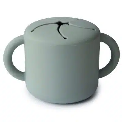 Mushie - Siliconen Snackcup - Cambridge Blue
