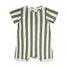 Onesie Short Sleeve - Bold Stripes Old Green 50/56