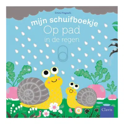 Op pad in de regen (schuifboekje)
