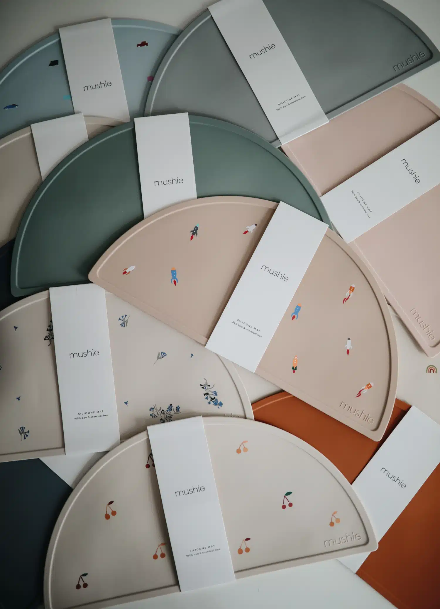 Mushie - Placemat - Powder Pink Confetti