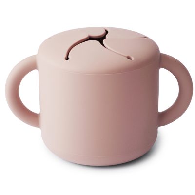 Mushie - Siliconen Snackcup - Blush