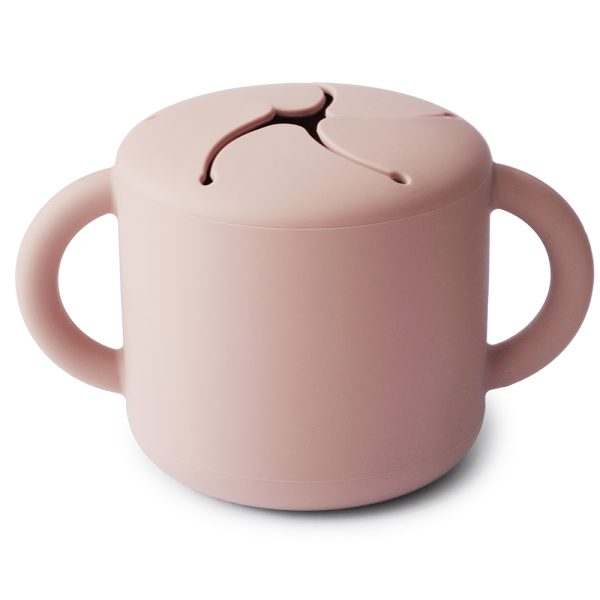 Mushie - Siliconen Snackcup - Blush